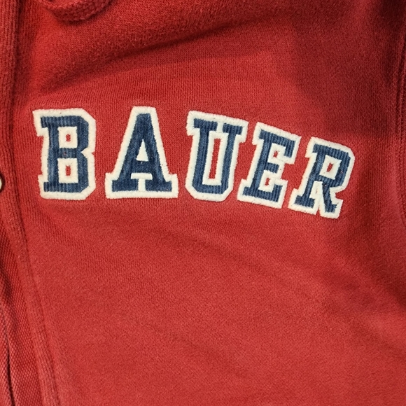 Eddie Bauer Vintage Burgundy Zip-up Hoodie Size M - Picture 9 of 10